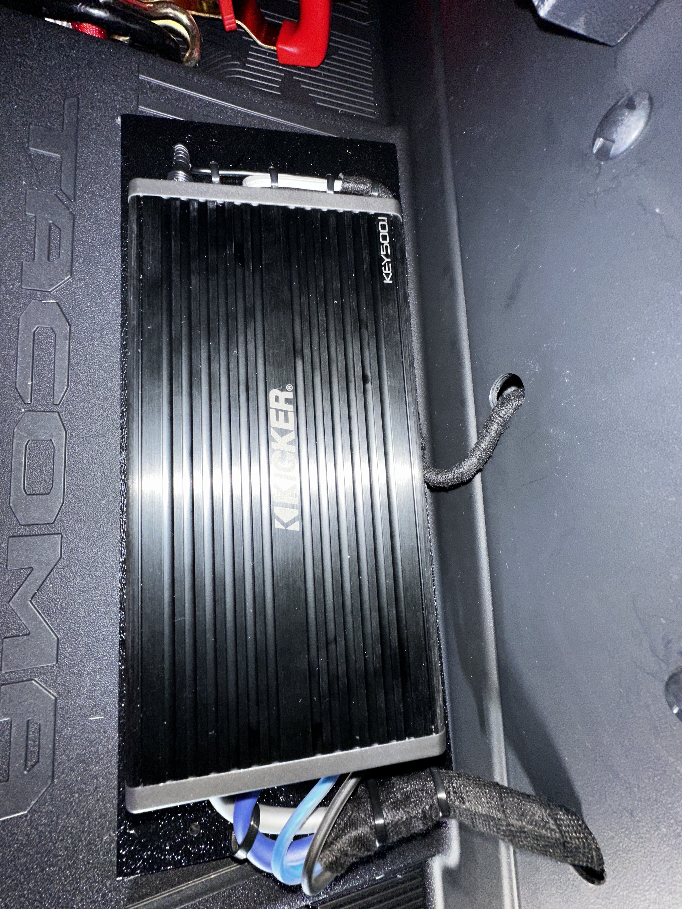 2024 Tacoma Aftermarket subwoofer upgrade for 2024 Tacoma TRD Off-Road -- Update: added amp (Kicker key500.1) to power factory subwoofer IMG_2846.JPG