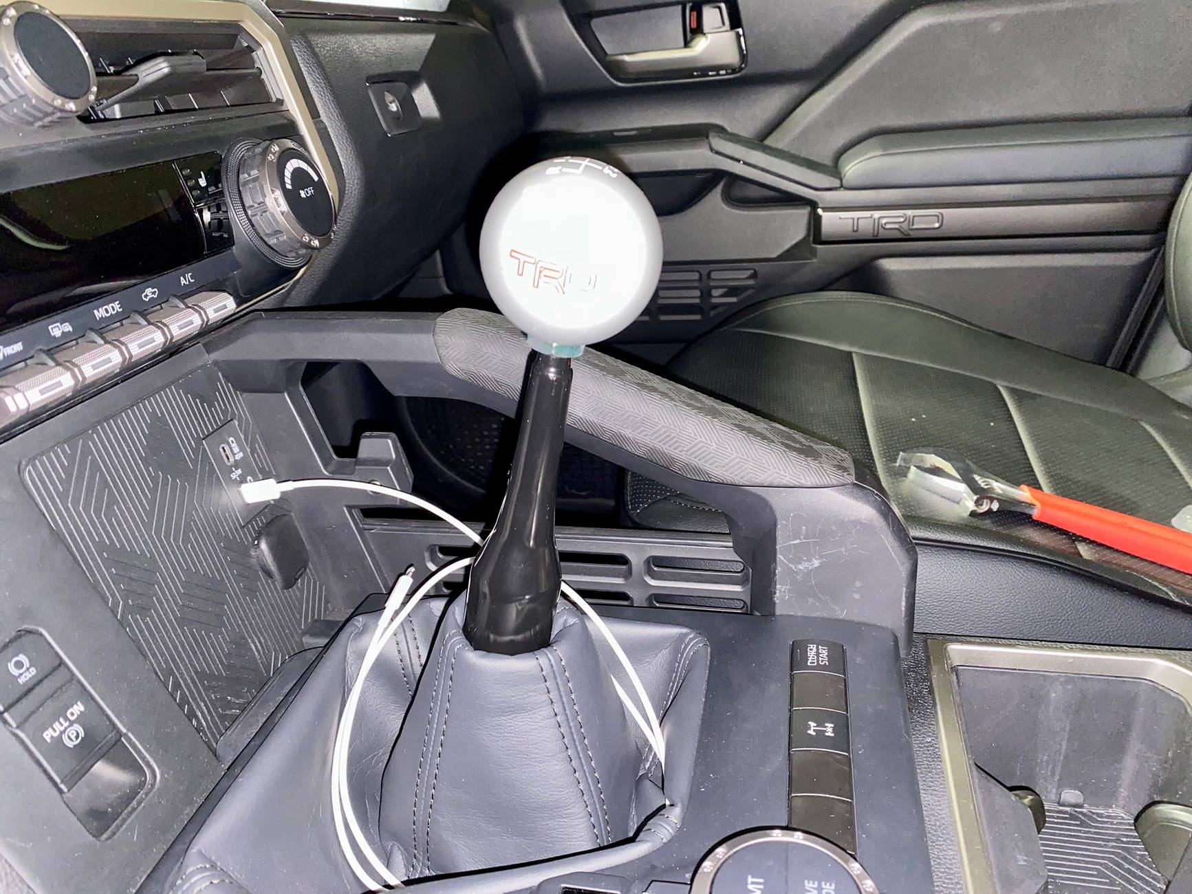 2024 Tacoma First time Tacoma owner and first Mod: Manual Transmission Shift Knob. IMG_2879