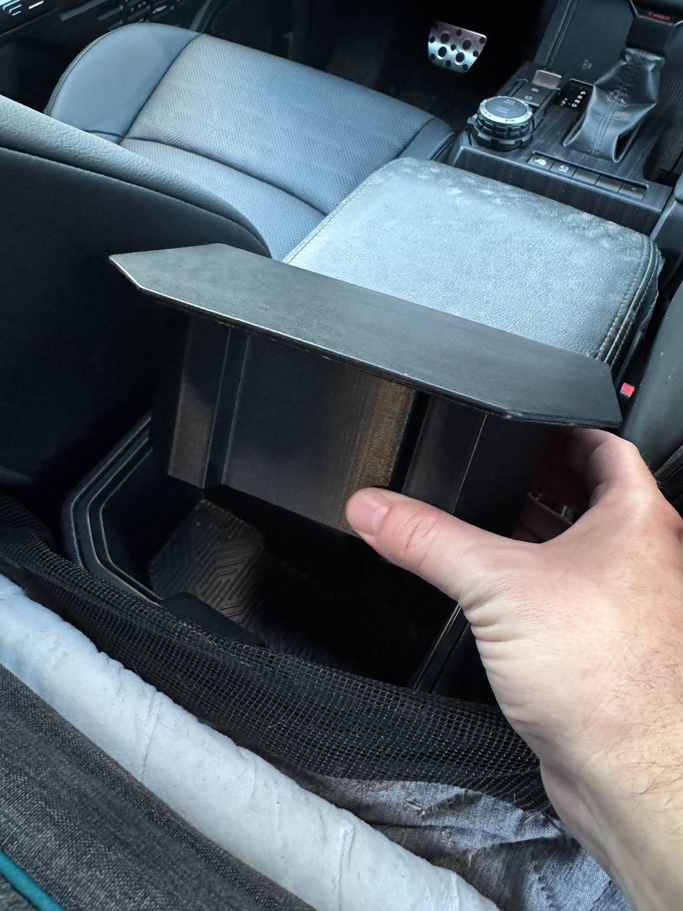 2024 Tacoma Rear Cupholder Plug for Pups - 3D Print (STL File Included) IMG_2999