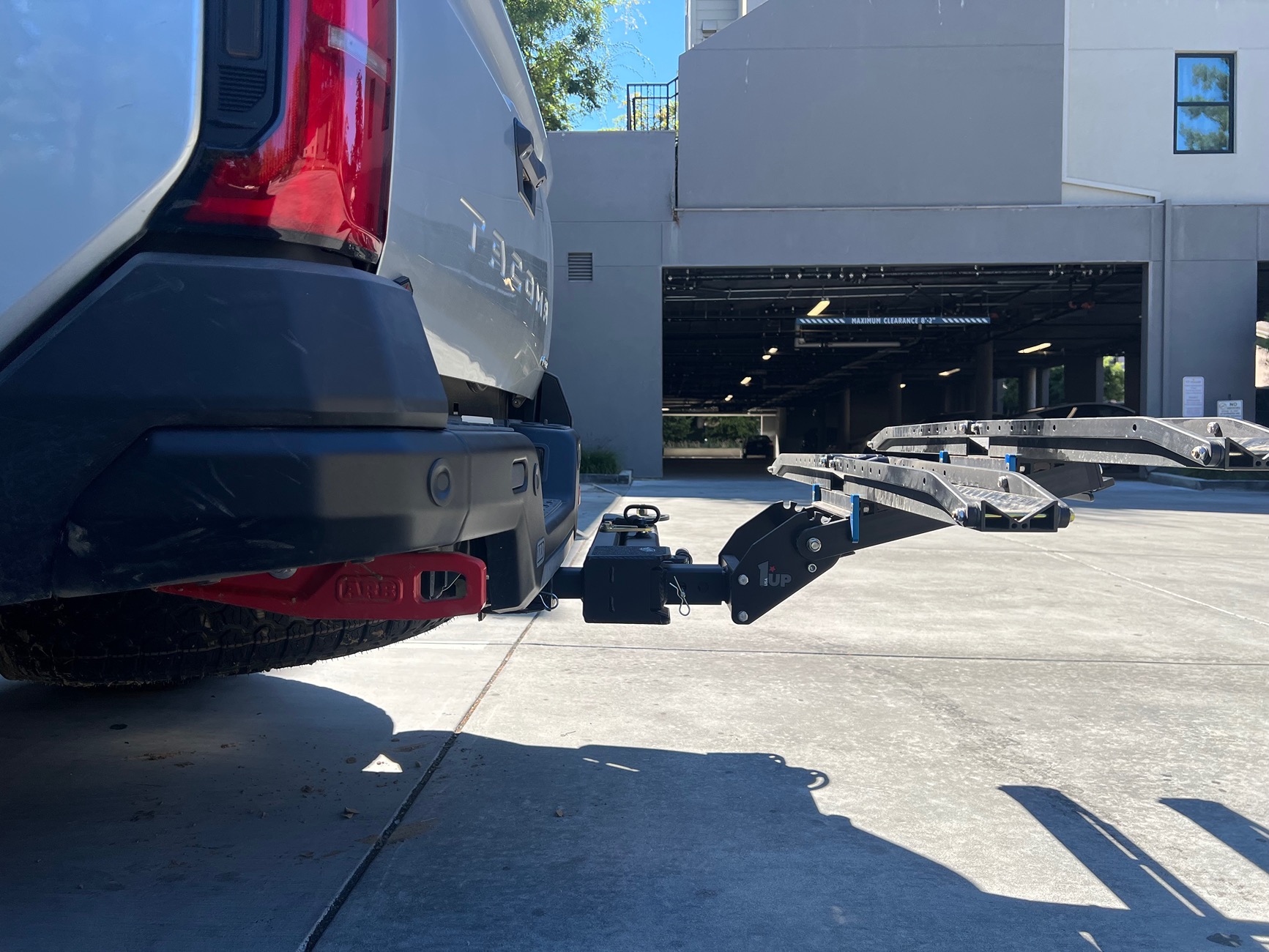 2024 Tacoma RIGd RambleSwing installed. RIP departure angle. IMG_3238
