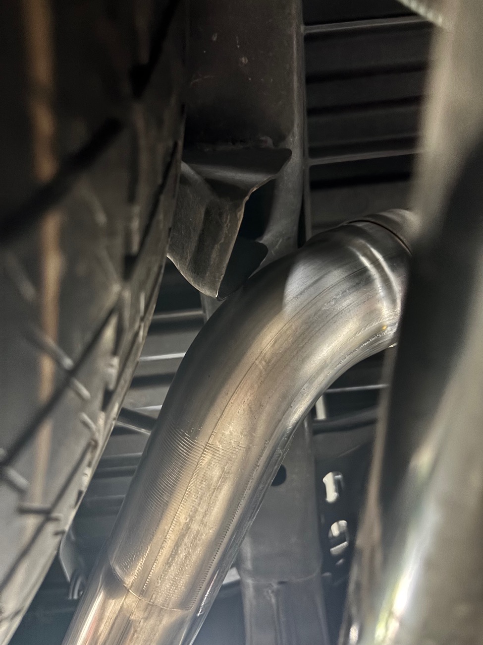 2024 Tacoma AWE 0FG Cat-Back Exhaust Fitment on 2024 Tacoma TRD Offroad IMG_3396