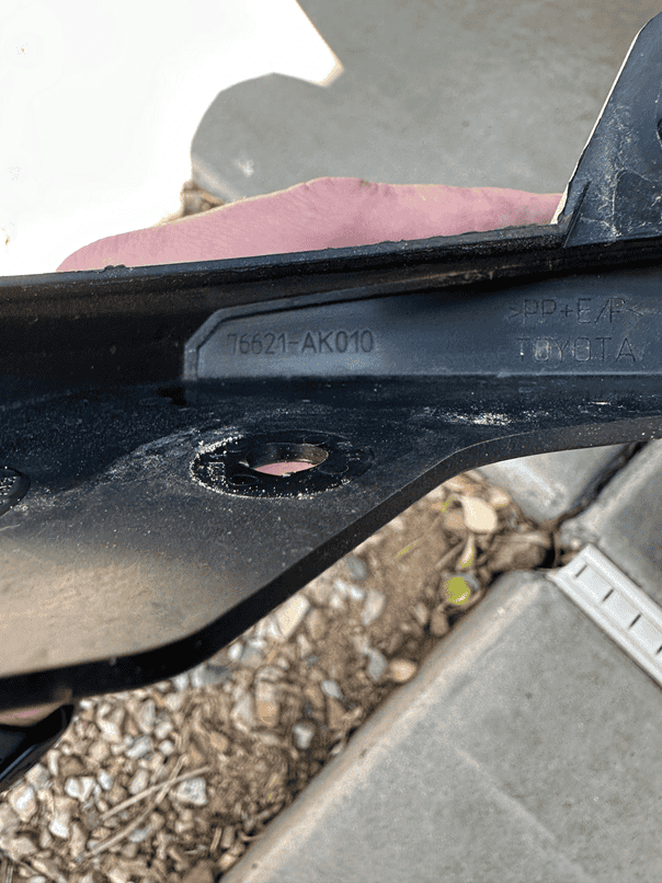 2024 Tacoma Factory mudflaps part numbers # - from 4th gen 2024 Tacoma SR5 IMG_4617