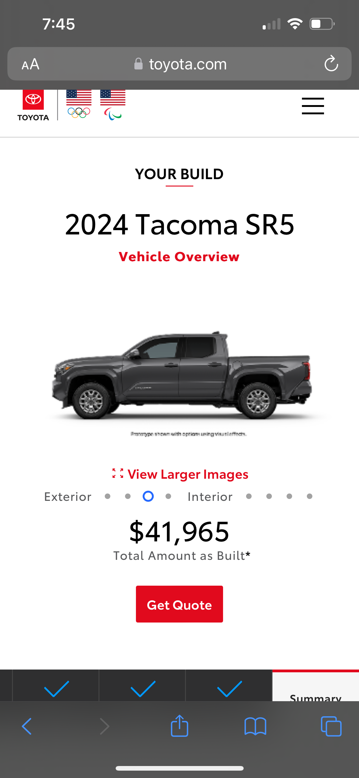 2024 Tacoma 2024 Tacoma Build and Price Configurator Now Live! - Post Up Your Builds!! IMG_4637