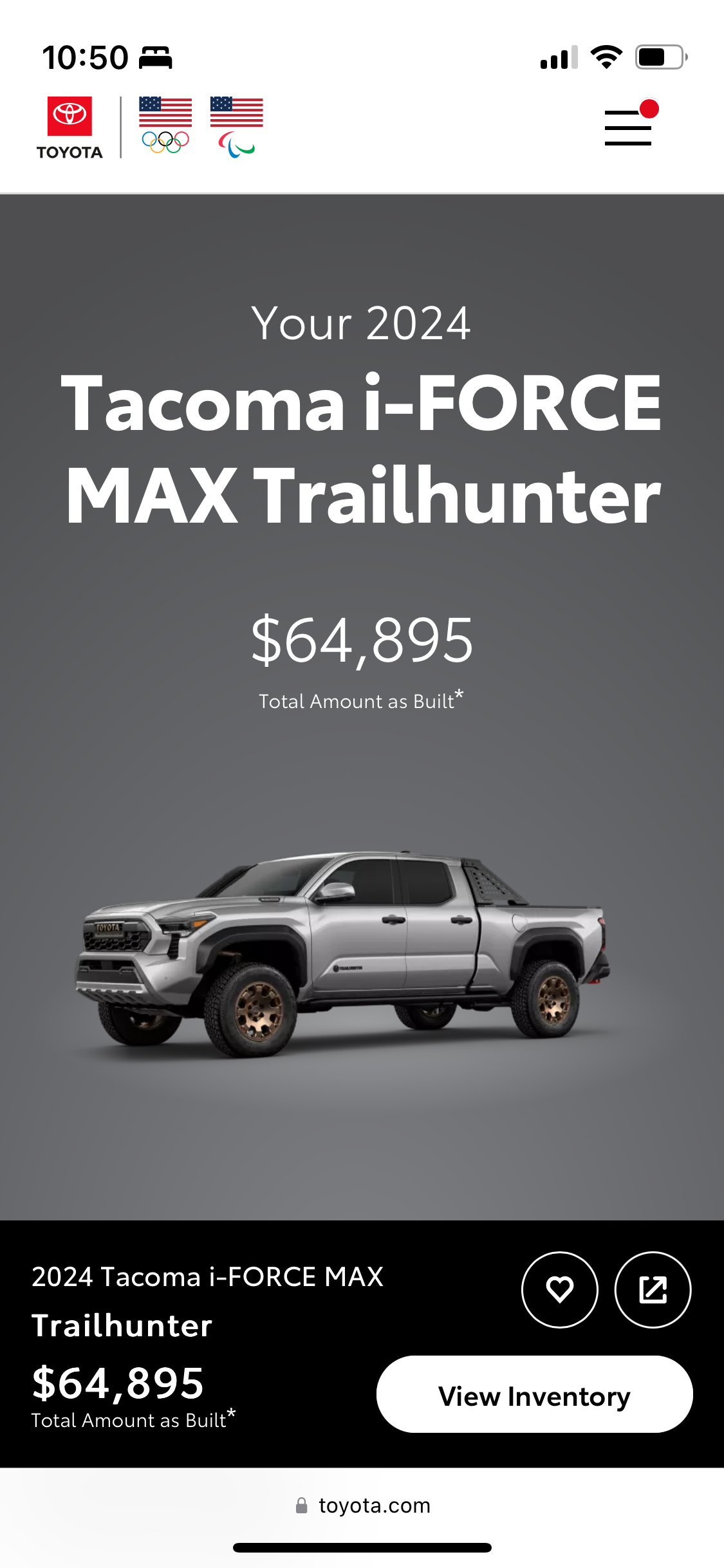 2024 Tacoma Build & Price Configurator is up for Hybrid  2024 Tacomas + Accessories! Share Your Build Inside IMG_4970