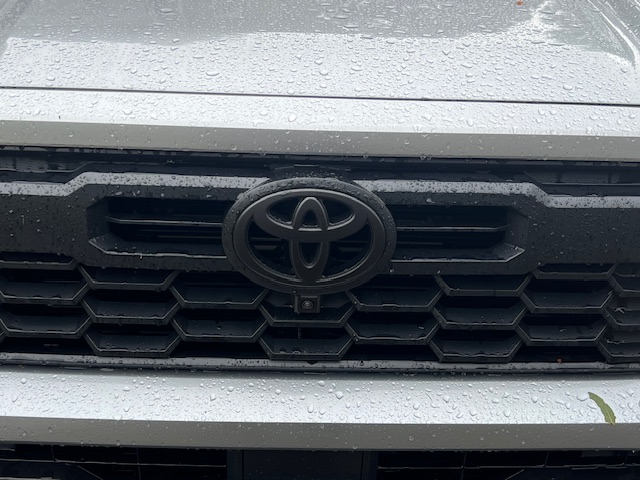 2024 Tacoma Plasti Dip Blackout \ Removing Chrome Toyota emblem on front grill IMG_5648