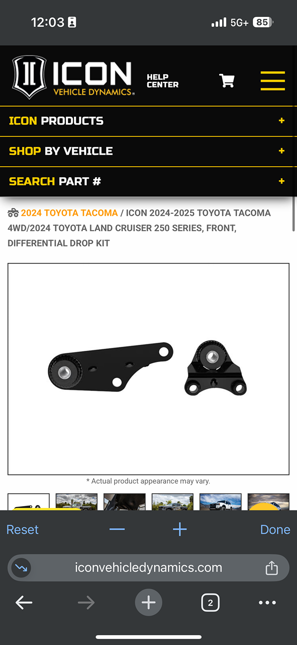 2024 Tacoma Diff drop and UCAs needed for longer travel suspension? IMG_5763