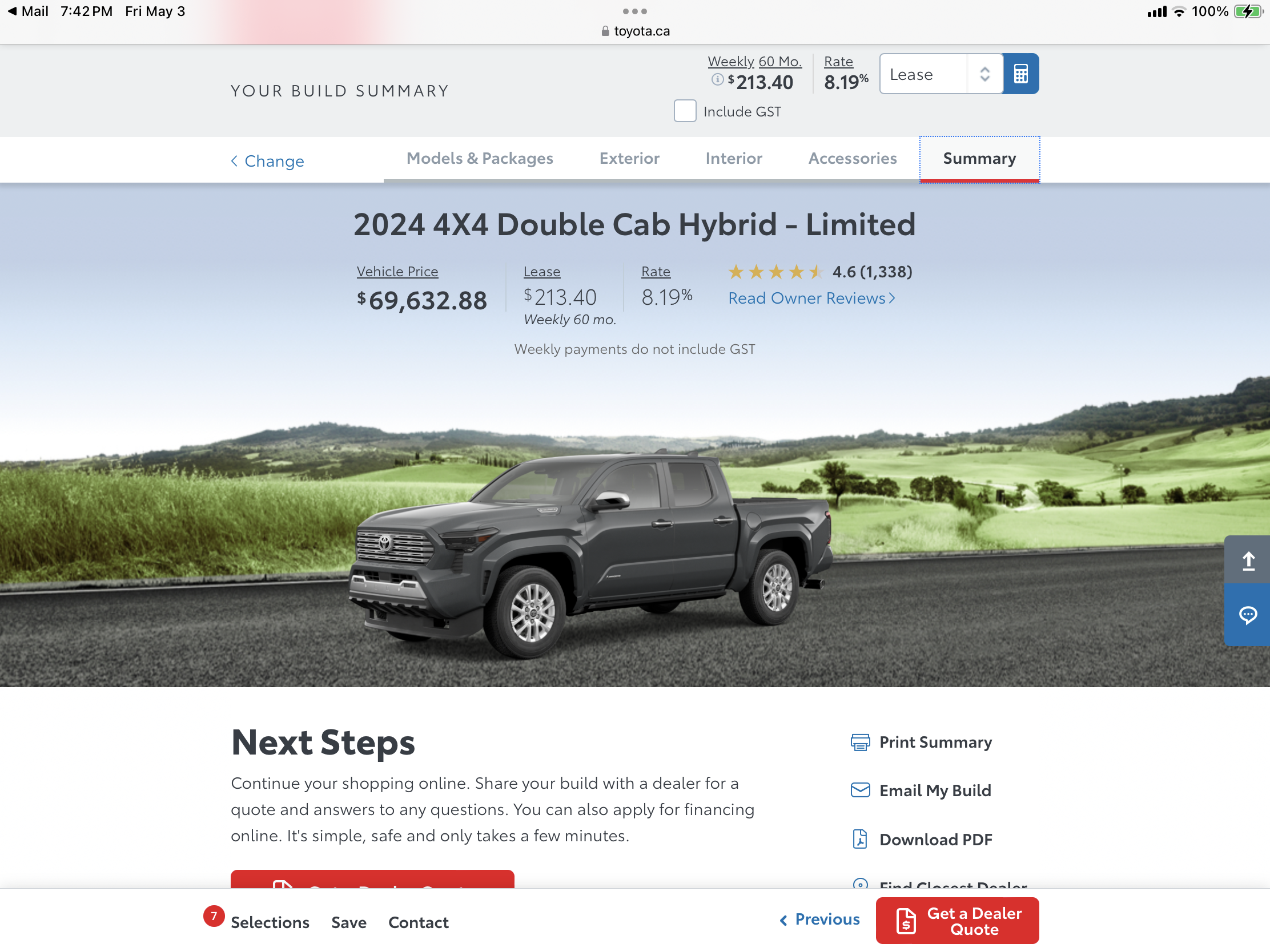 2024 Tacoma Build & Price Configurator is up for Hybrid  2024 Tacomas + Accessories! Share Your Build Inside IMG_6362