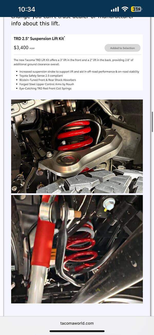 2024 Tacoma Factory lift kits/OEM IMG_6460