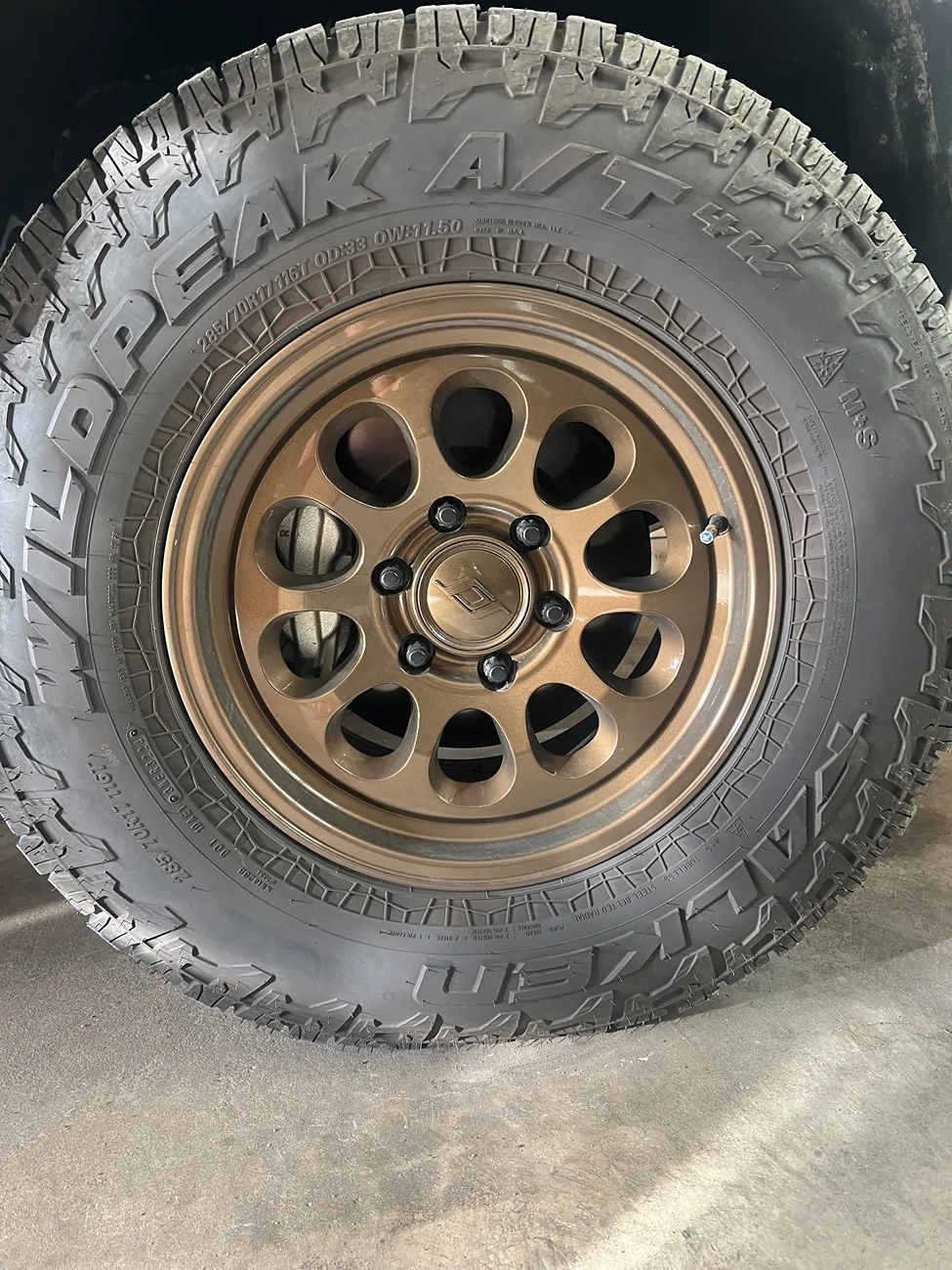 2024 Tacoma Smallest tire for a 2.5” factory lift. IMG_6686