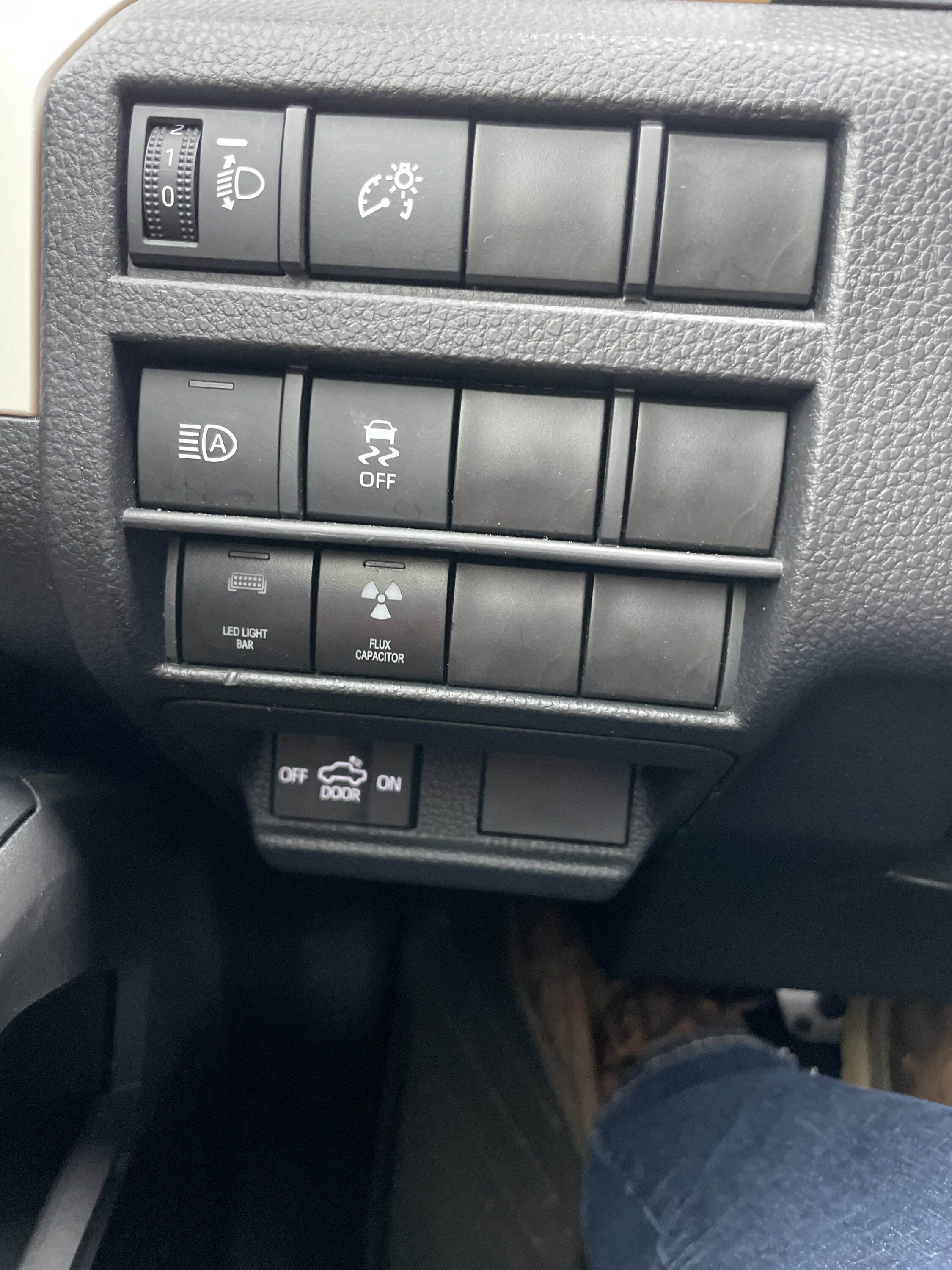 2024 Tacoma Garage door opener mod: installed as dash button (in 2024 Tacoma TRD Sport) IMG_7177