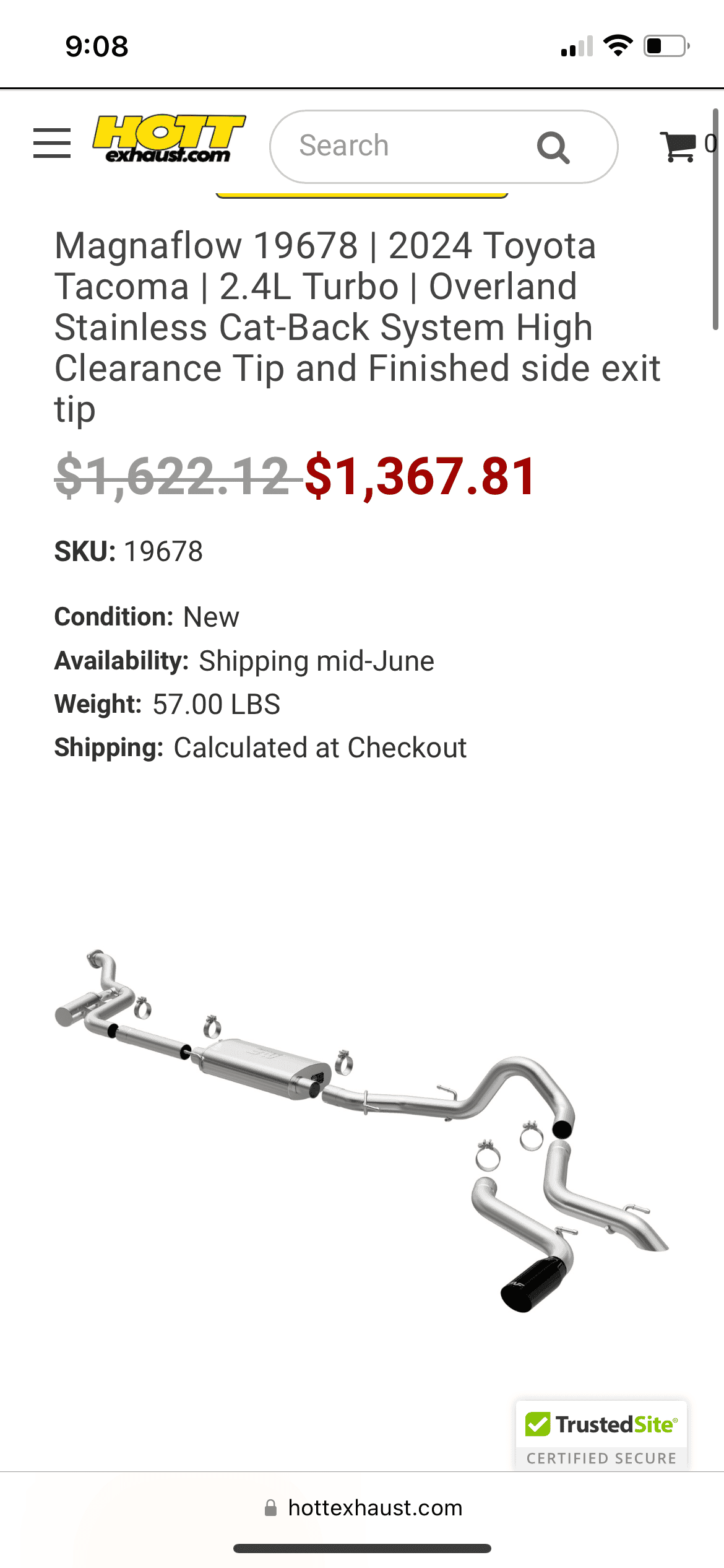 2024 Tacoma Magnaflow exhaust for 2024 Tacoma IMG_7243