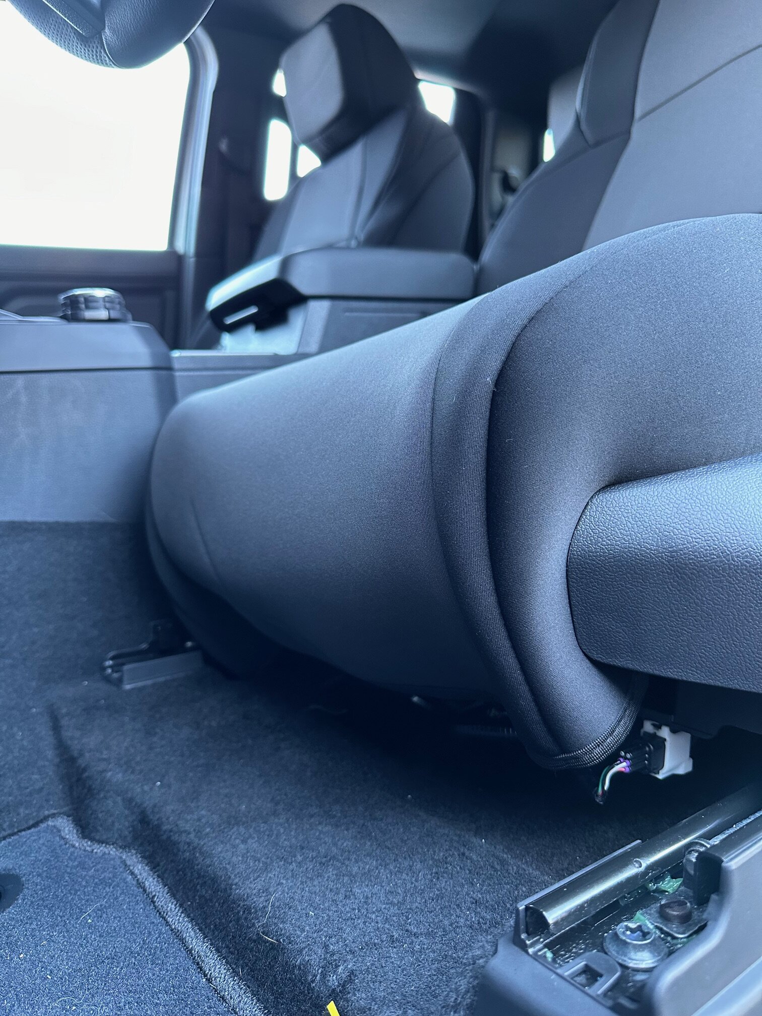 2024 Tacoma Coverking custom neoprene seat cover review IMG_9164