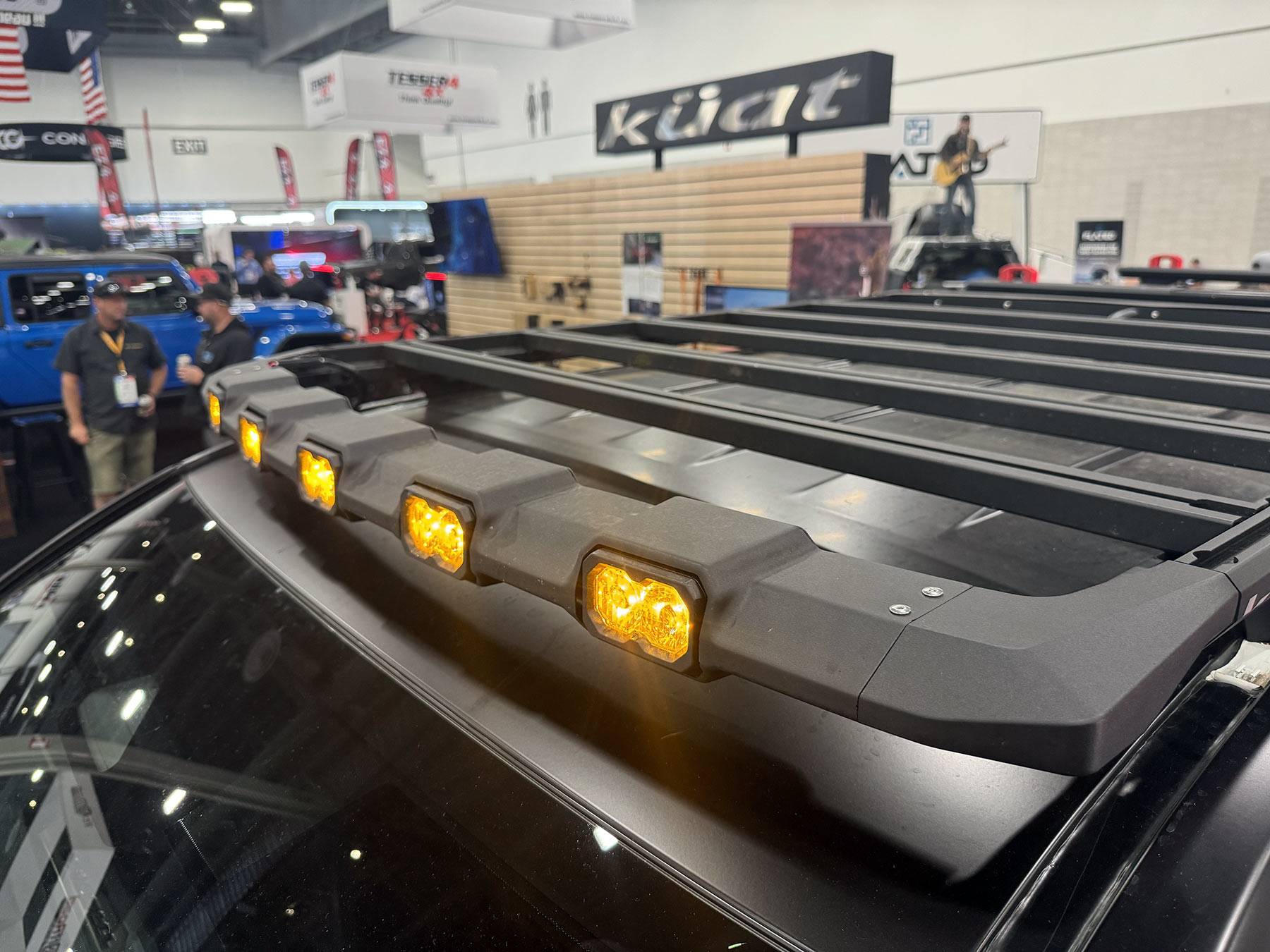 2024 Tacoma Kuat DEK Rooftop Platform System Kuat-Dek-roof-rack-with-lights-1