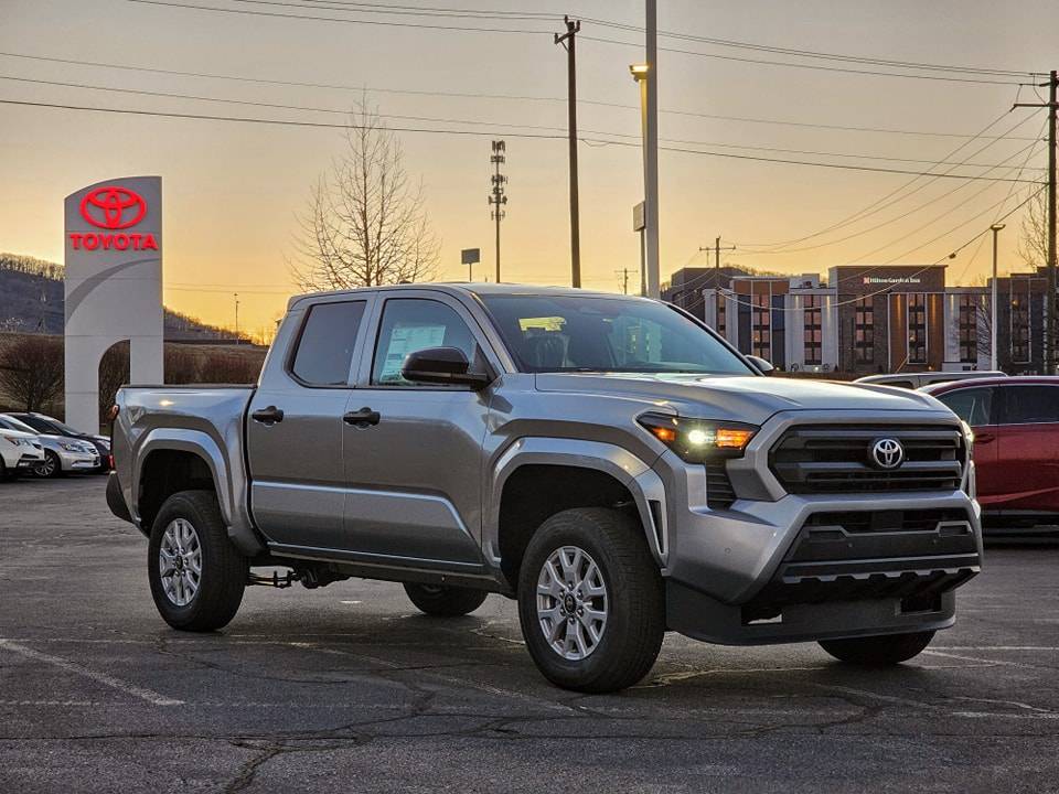 2024 Tacoma First manual transmission 2024 Tacoma at dealer! SR trim photos w/ driving & shifting video manual transmission interior 2024 Tacoma SR Celestial silver interior exterior 7