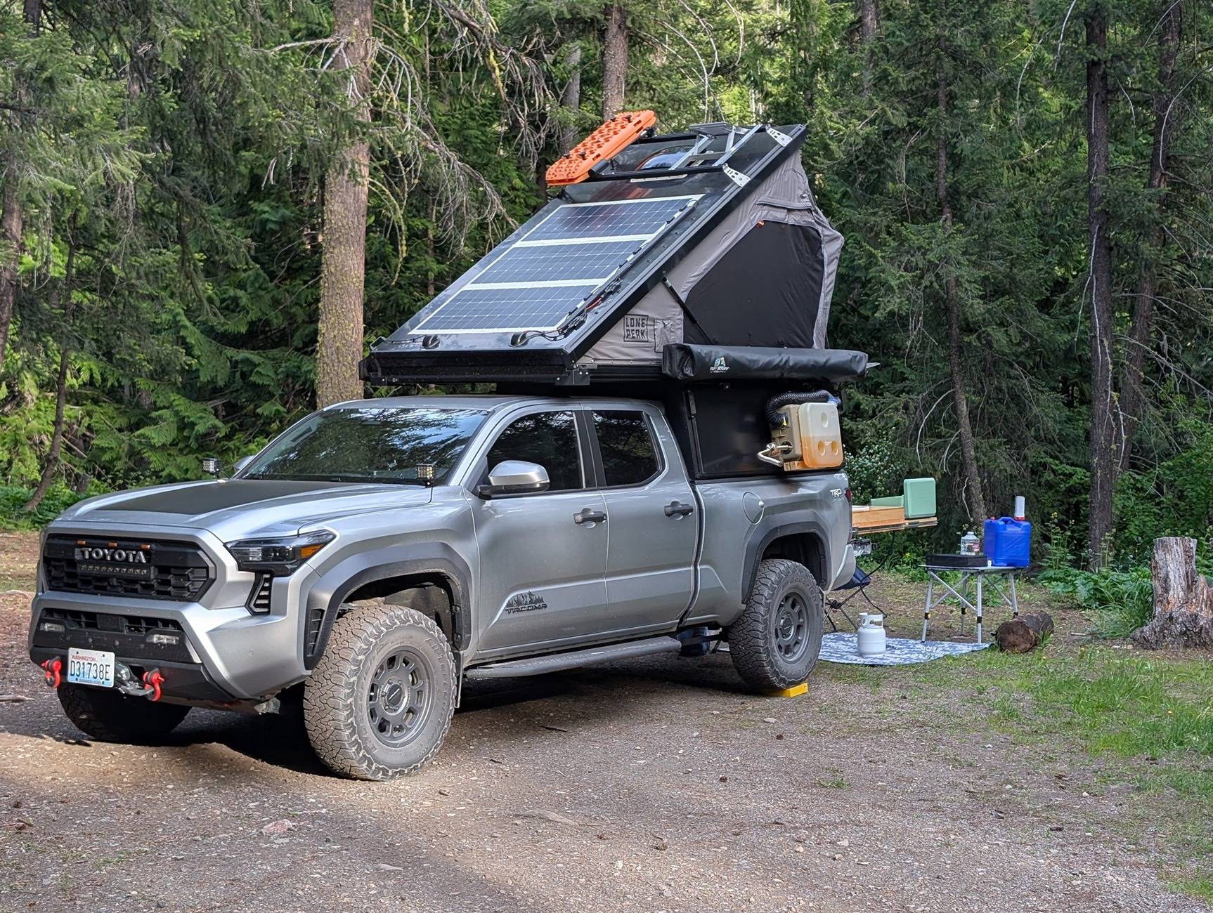 2024 Tacoma 2024 6' Bed Tacoma Trailhunter Camper Shell with Roof Top Tent? PXL_20250522_014118616