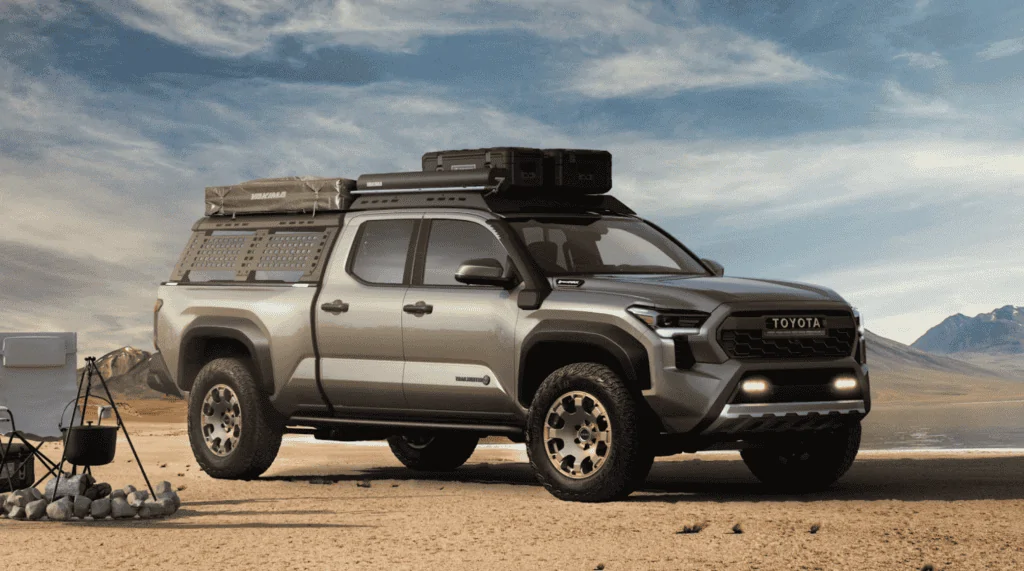 2024 Tacoma Spotted: Trailhunter Tacoma without roof rack and sport bar / bed rack (removed) Screen-Shot-2023-05-18-at-10.33.27-PM-1024x571
