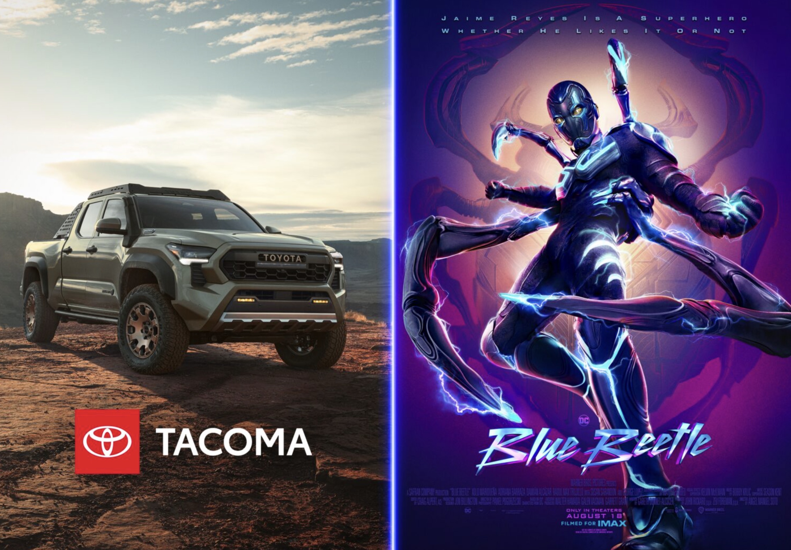2024 Tacoma 2024 Tacoma featured in Blue Beetle Movie opening August 18 Screenshot 2023-07-25 at 8.30.59 AM
