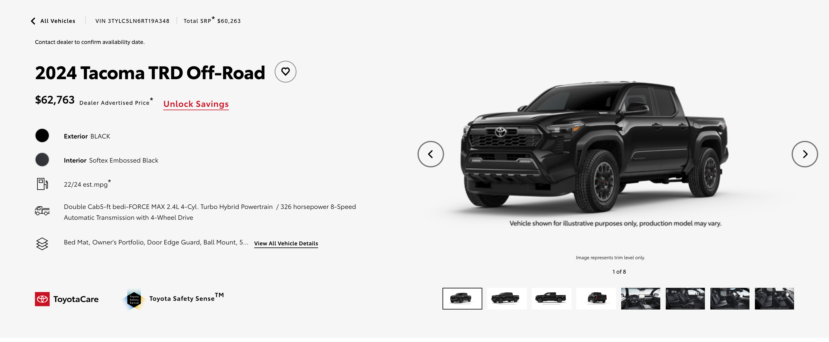 2024 Tacoma HYBRID Tacomas Inventory Search Now Live on Toyota Site Screenshot 2024-05-10 at 7.27.11 AM