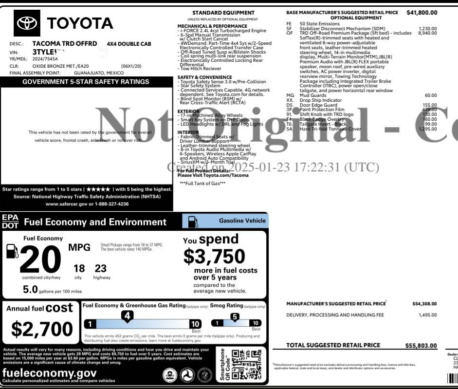 2024 Tacoma UPDATE 3/25 - Is this a good deal for a 2025 Tacoma TRD Off Road Hybrid with premium package? Screenshot_20250217-064135~3