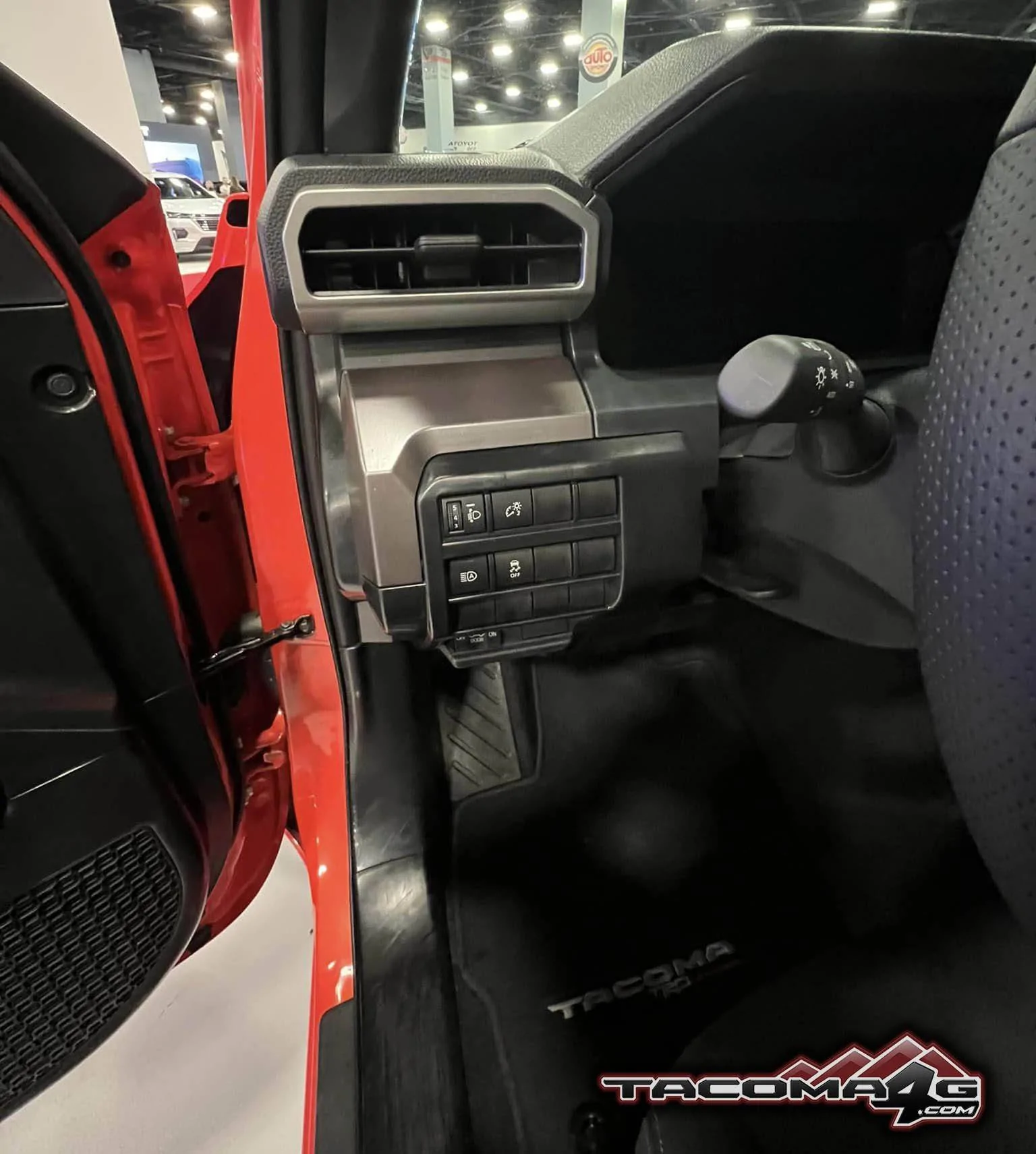 2024 Tacoma 📸 2024 Tacoma TRD Off-Road's first car show (exterior, interior, cloth seats pics from Miami Autoshow 2023) Solar Octane 2024 Toyota Tacoma TRD Off-Road Miami Auto Show 10