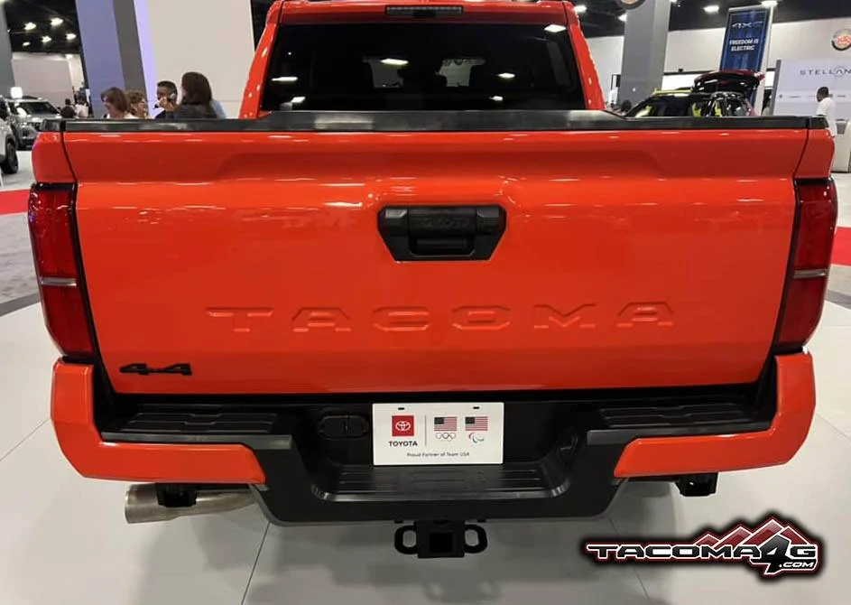 2024 Tacoma 📸 2024 Tacoma TRD Off-Road's first car show (exterior, interior, cloth seats pics from Miami Autoshow 2023) Solar Octane 2024 Toyota Tacoma TRD Off-Road Miami Auto Show 2