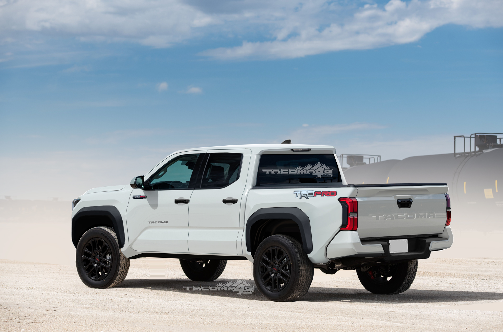 2024 Tacoma Our 2024 Toyota Tacoma TRD PRO Preview Renderings! Tacoma-2023-white