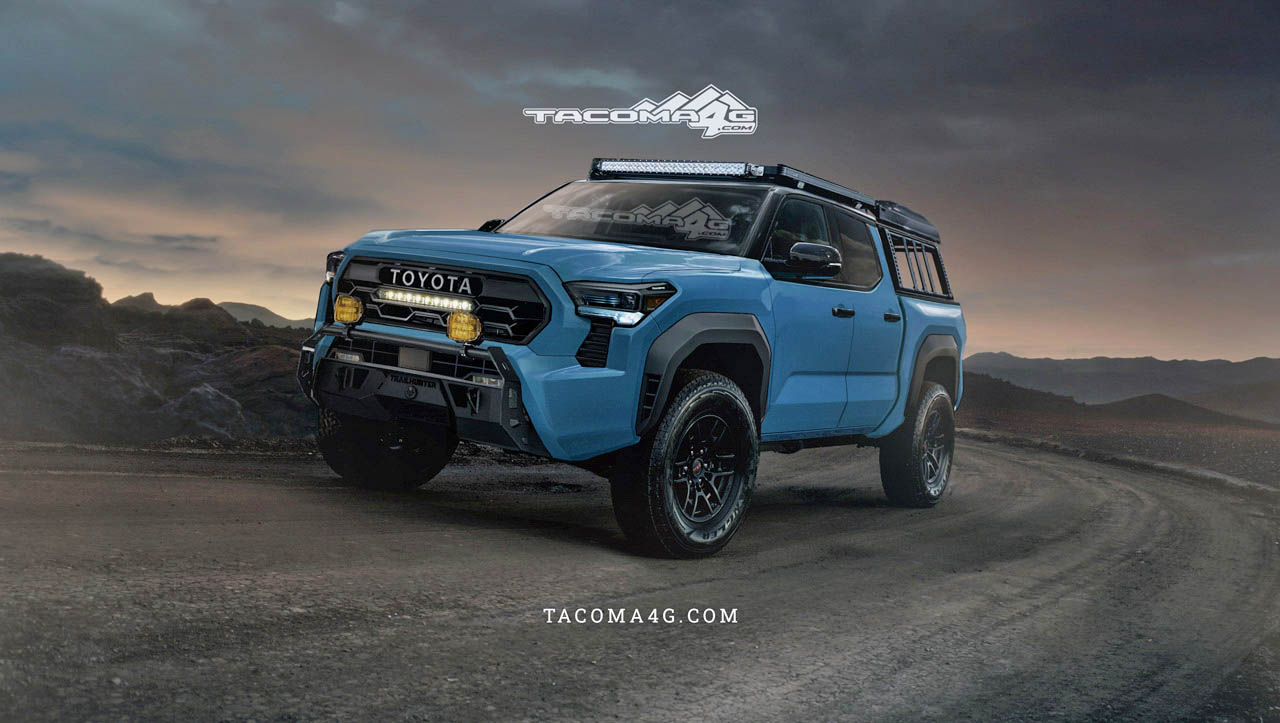 2024 Tacoma Our 2024 Tacoma Trailhunter CGI Previews! 🤩 Tacoma-Trailhunter-Front-Blue-R