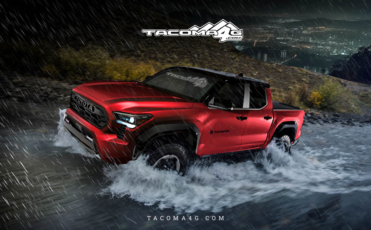 2024 Tacoma Our 2024 Tacoma Trailhunter CGI Previews! 🤩 Tacoma-Trailhunter-Red