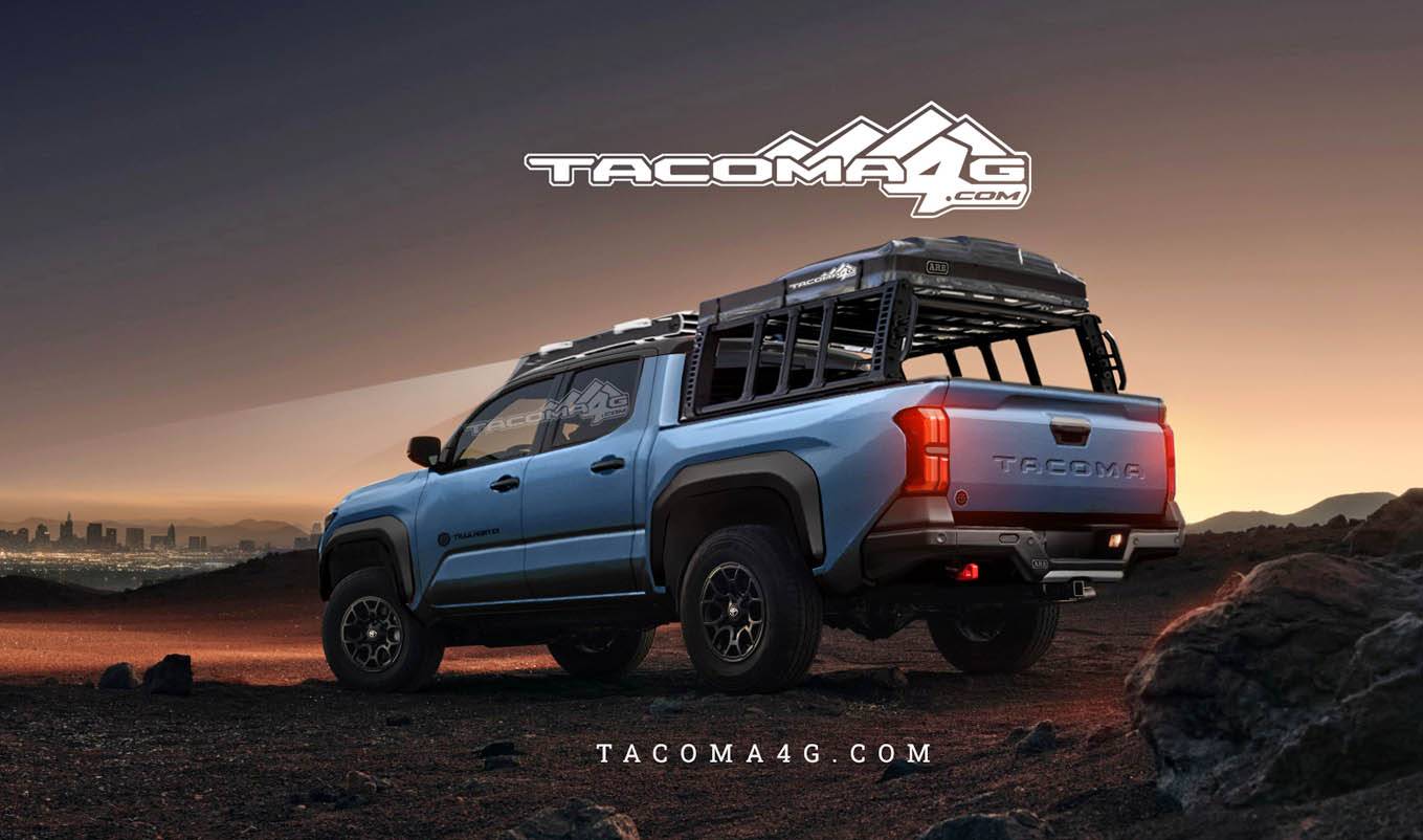 2024 Tacoma Our 2024 Tacoma Trailhunter CGI Previews! 🤩 Tacoma-Trailhunter-Rigged-Blue-Rear