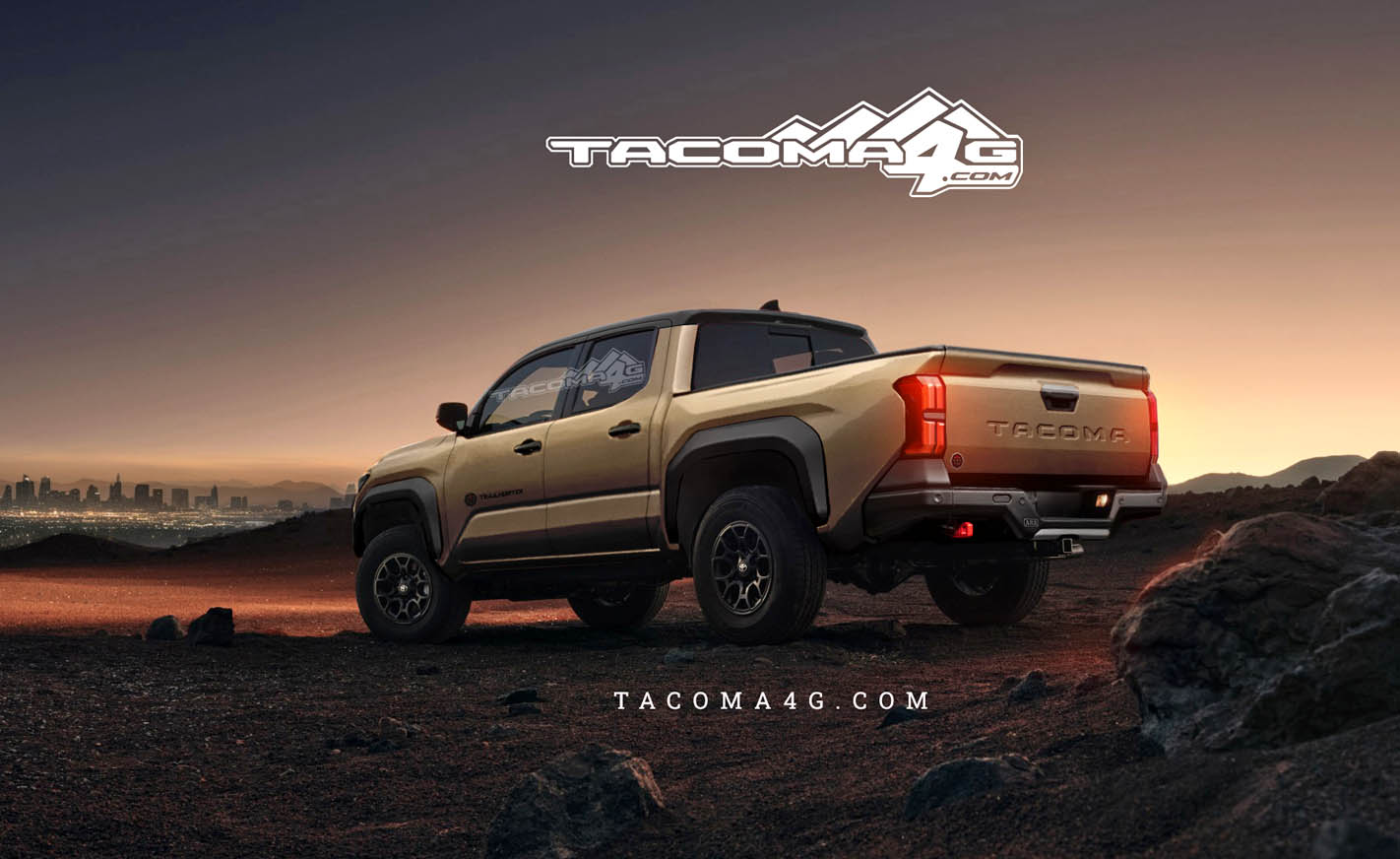 2024 Tacoma Our 2024 Tacoma Trailhunter CGI Previews! 🤩 Tacoma-Trailhunter-Teasercolor-rear