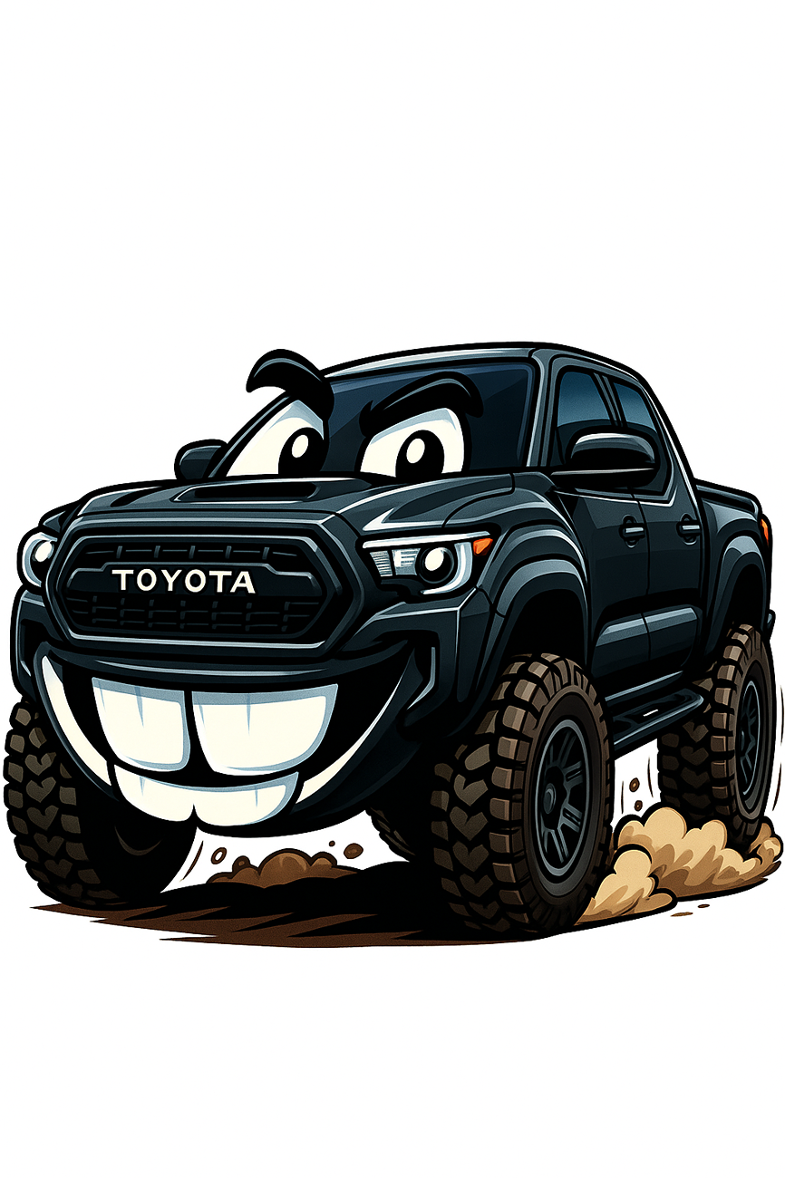 2024 Tacoma Modified Air Dam on a stock 2024 Tacoma Trailhunter 4th Gen tacoma with buch teeth