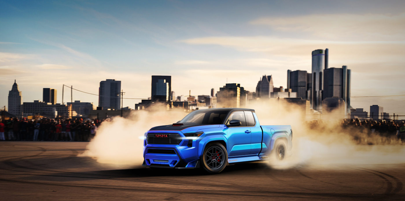 2024 Tacoma 2024 Tacoma X-Runner Concept Envisions Sport Truck with TRD Performance Package Upgrades Tacoma_X-Runner_Concept_Burnout-scaled