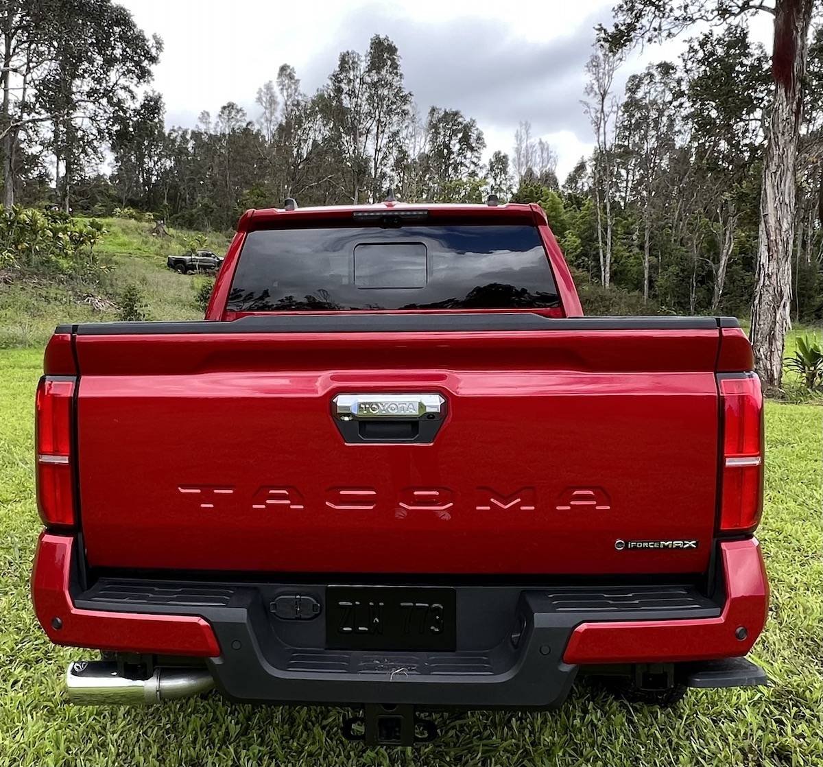 2024 Tacoma Official SUPERSONIC RED 2024 Tacoma Thread (4th Gen) The-rear-of-the-2024-Toyota-Tacoma