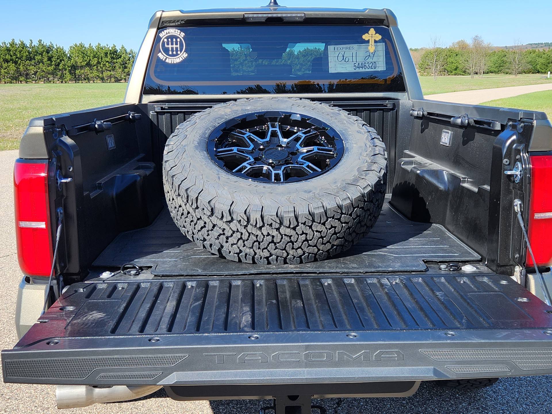 2024 Tacoma Those with larger than stock tires, post up your spare tire / wheel thumbnail_20240424_162856