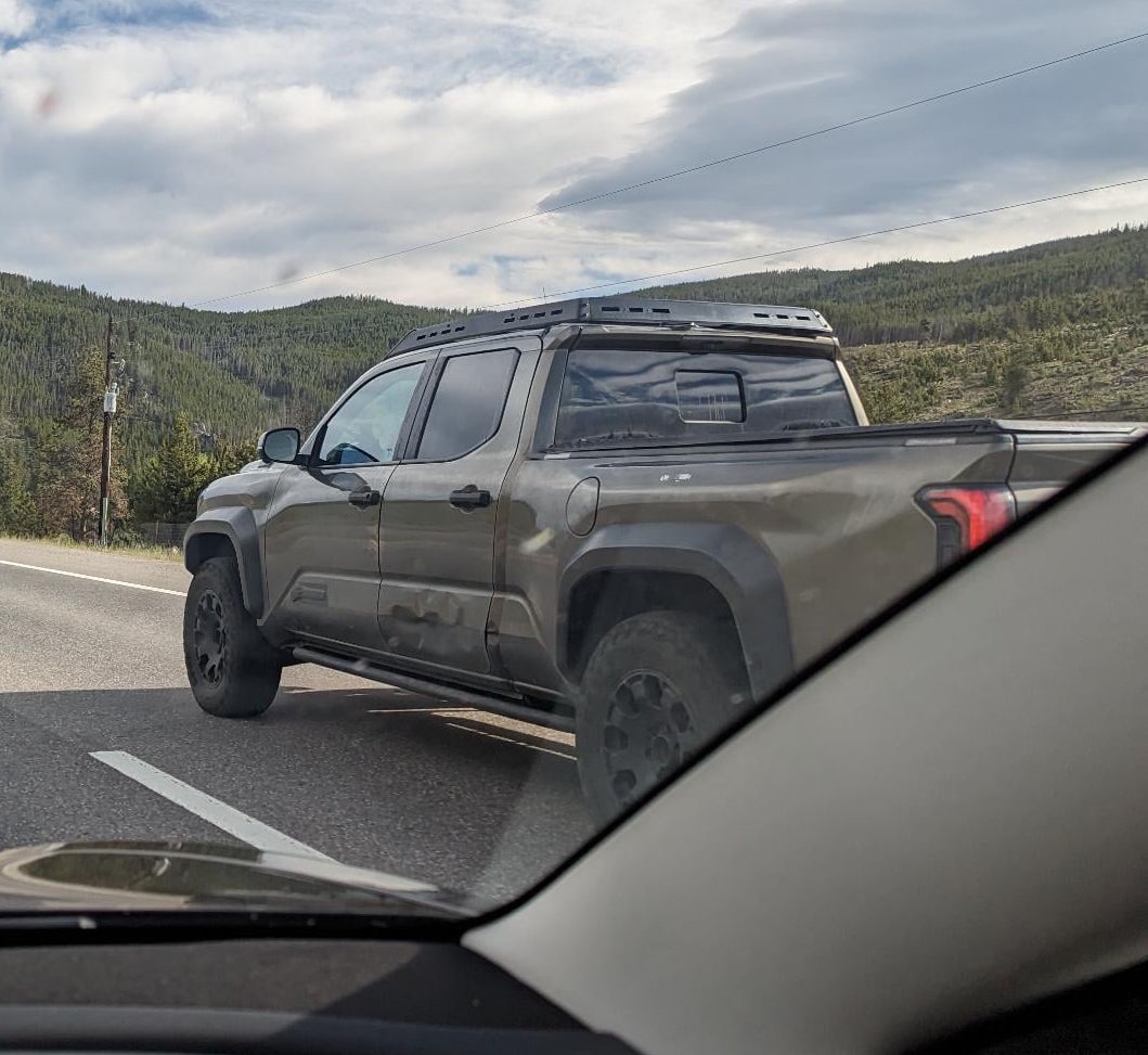 2024 Tacoma Spotted: Trailhunter Tacoma (Bronze Oxide) in CO, with dents Toyota Tacoma Trailhunter Bronze Oxide 2