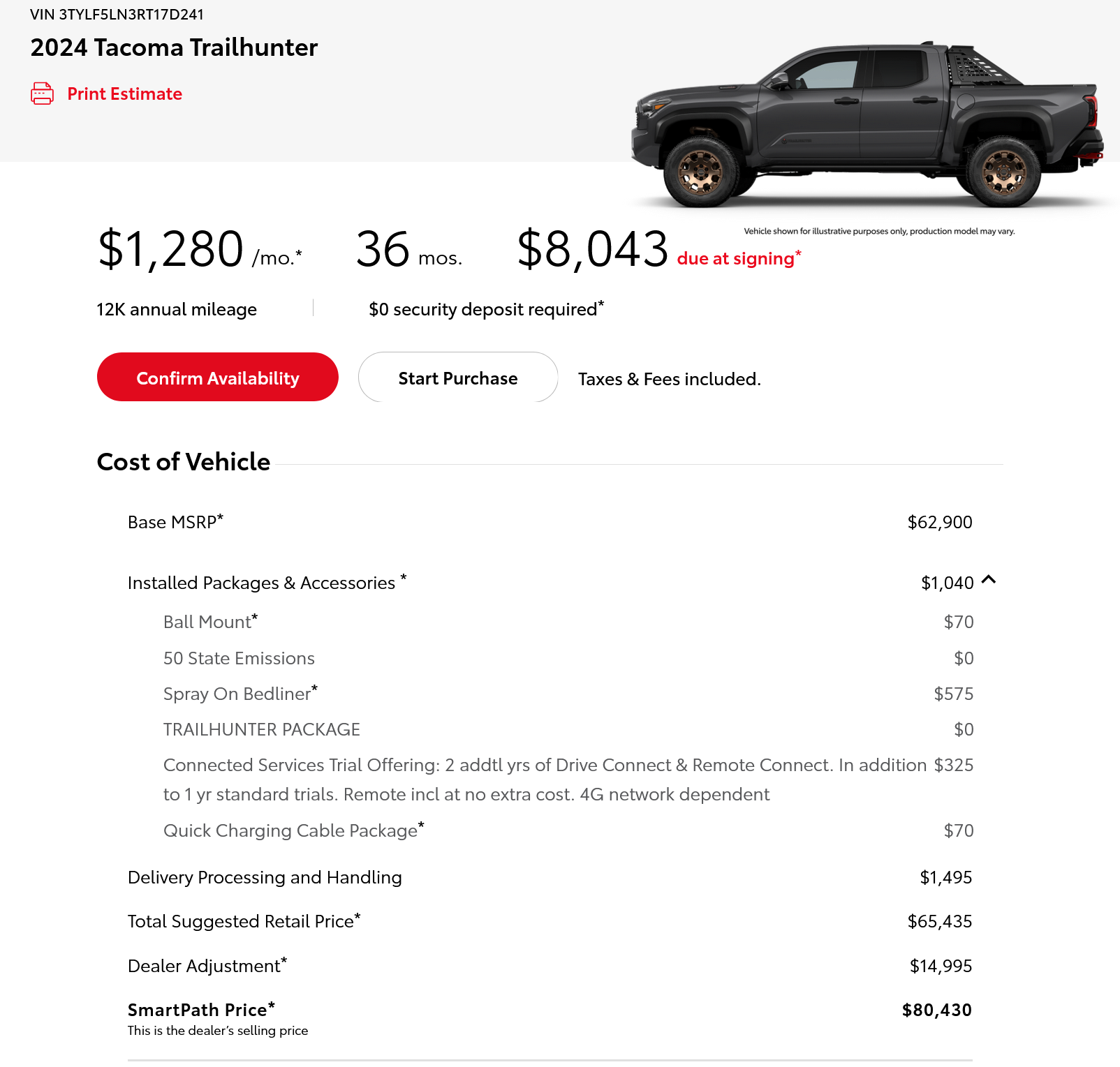 2024 Tacoma HYBRID Tacomas Inventory Search Now Live on Toyota Site Trailhunter