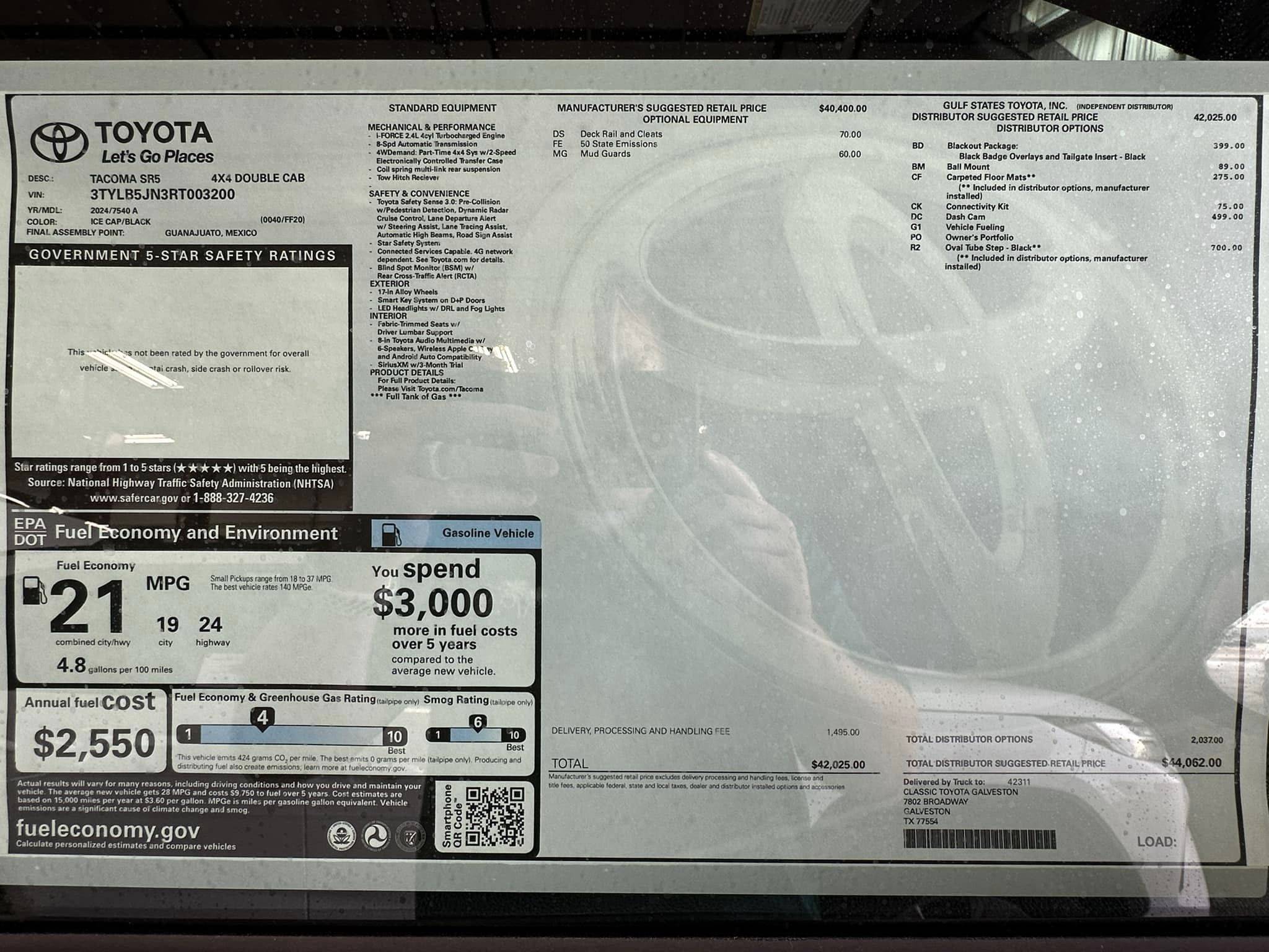 2024 Tacoma ICE CAP 2024 Tacoma Thread (4th Gen) White Ice Cap 2024 Tacoma SR5 4x4 3
