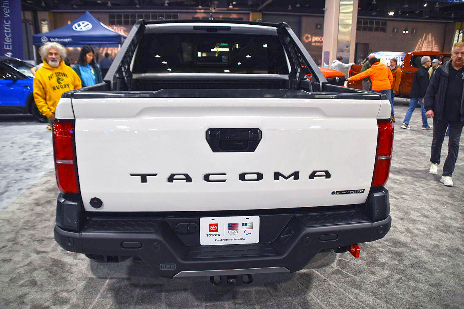 2024 Tacoma Official ICE CAP 2024 Tacoma Thread (4th Gen) White Wind Chill Pearl 2024 Tacoma Trailhunter @ Philadelphia Auto Show4