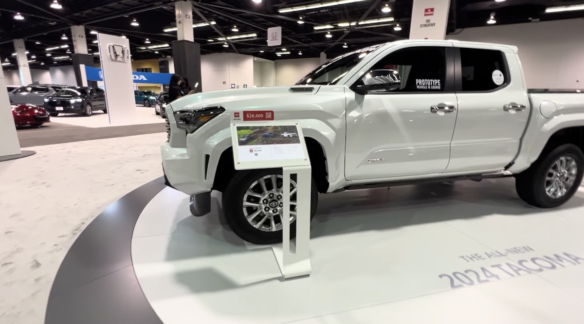 2024 Tacoma (Wind Chill Pearl White) 2024 Tacoma LIMITED Walkaround @ OC Auto Show wind-chill-pearl-white-2024-tacoma-3