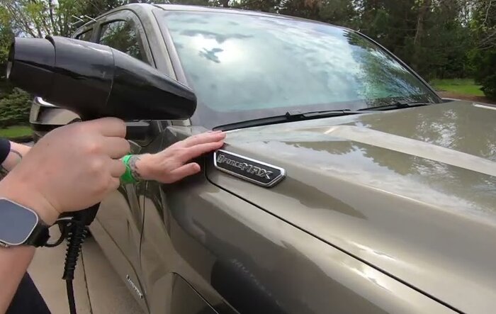 De-badged the 2025 Toyota Tacoma Limited iForce Max