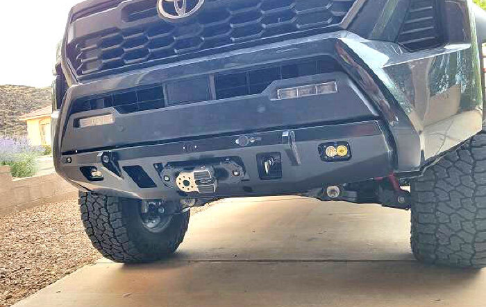 C4 Fabrication Front Winch Bumper Installed