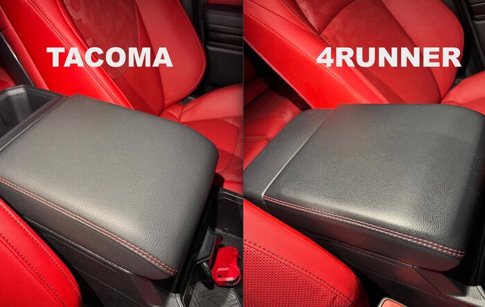 Superficial comparison look at Tacoma vs 4Runner TRD Pro (materials, build quality, feel, paint)