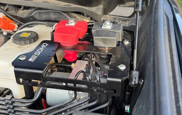 SDHQ Built Power Solution - relocated power from battery to under hood (for my winch hook up)