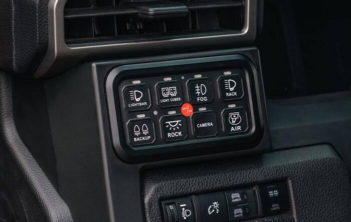 OEM Style Switch Panel for 2024+ Tacoma – Factory Fit for the 8 Switch Control System