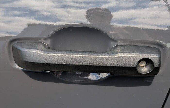 New style door handles spotted on 2025 Tacoma TRD Off-Road