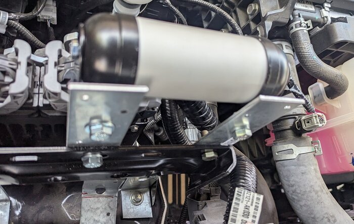 ARB dual brushless compressor DIY underhood mount on 2025 SR5 Tacoma