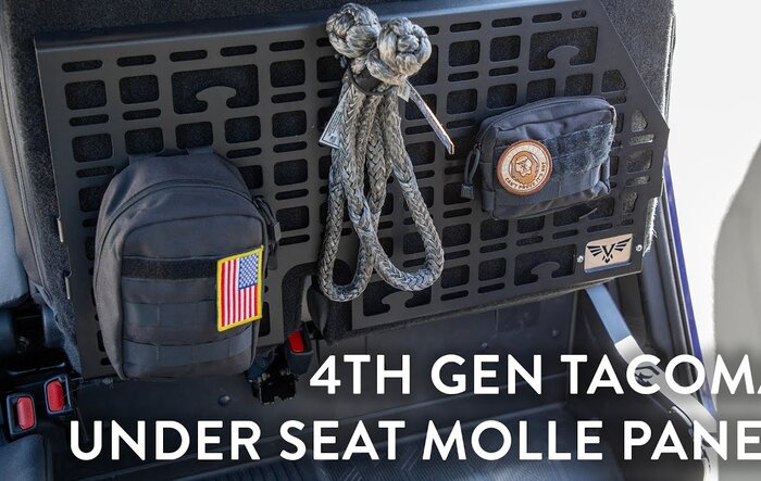 Victory 4x4 - 4th Gen Tacoma Under Seat MOLLE Panel Install