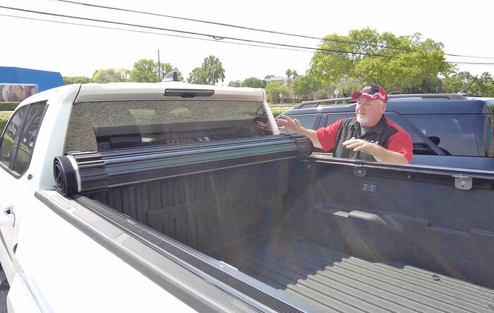 Tuxedo Sentry Rolling Hard Tonneau Cover on a 2024 Tacoma 4th gen