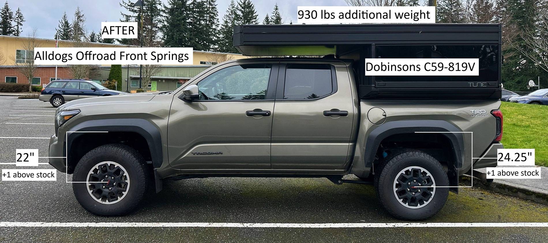 Alldogs Offroad Front Springs Installed! | 2024 Tacoma Forum (4th Gen ...
